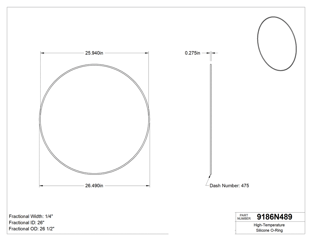 Technical drawing - 9186N489